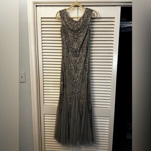BNWT Adrianna Papell Beaded Embelleshed Mermaid Gown